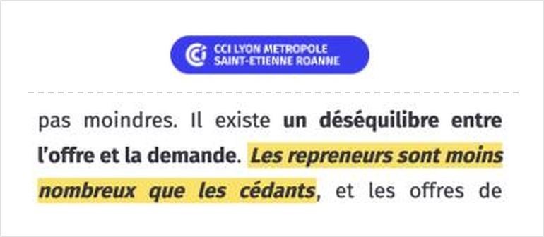 CCI Lyon Métropole : les repreneurs sont moins nombreux que les cédants.